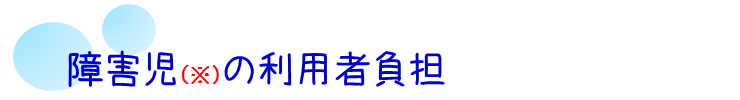 利用者の負担